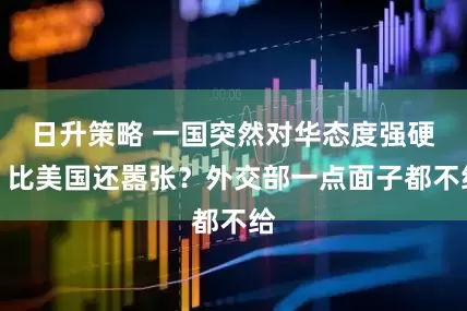 日升策略 一国突然对华态度强硬，比美国还嚣张？外交部一点面子都不给