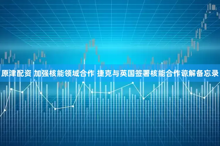 原津配资 加强核能领域合作 捷克与英国签署核能合作谅解备忘录