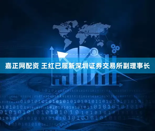 嘉正网配资 王红已履新深圳证券交易所副理事长