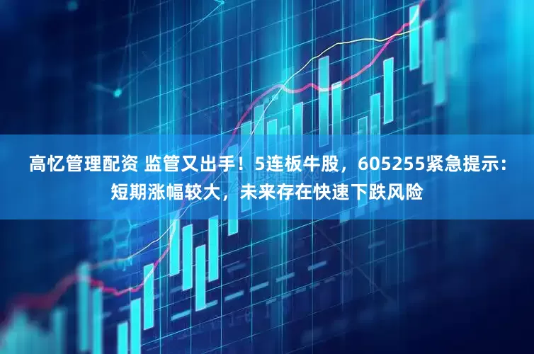 高忆管理配资 监管又出手！5连板牛股，605255紧急提示：短期涨幅较大，未来存在快速下跌风险